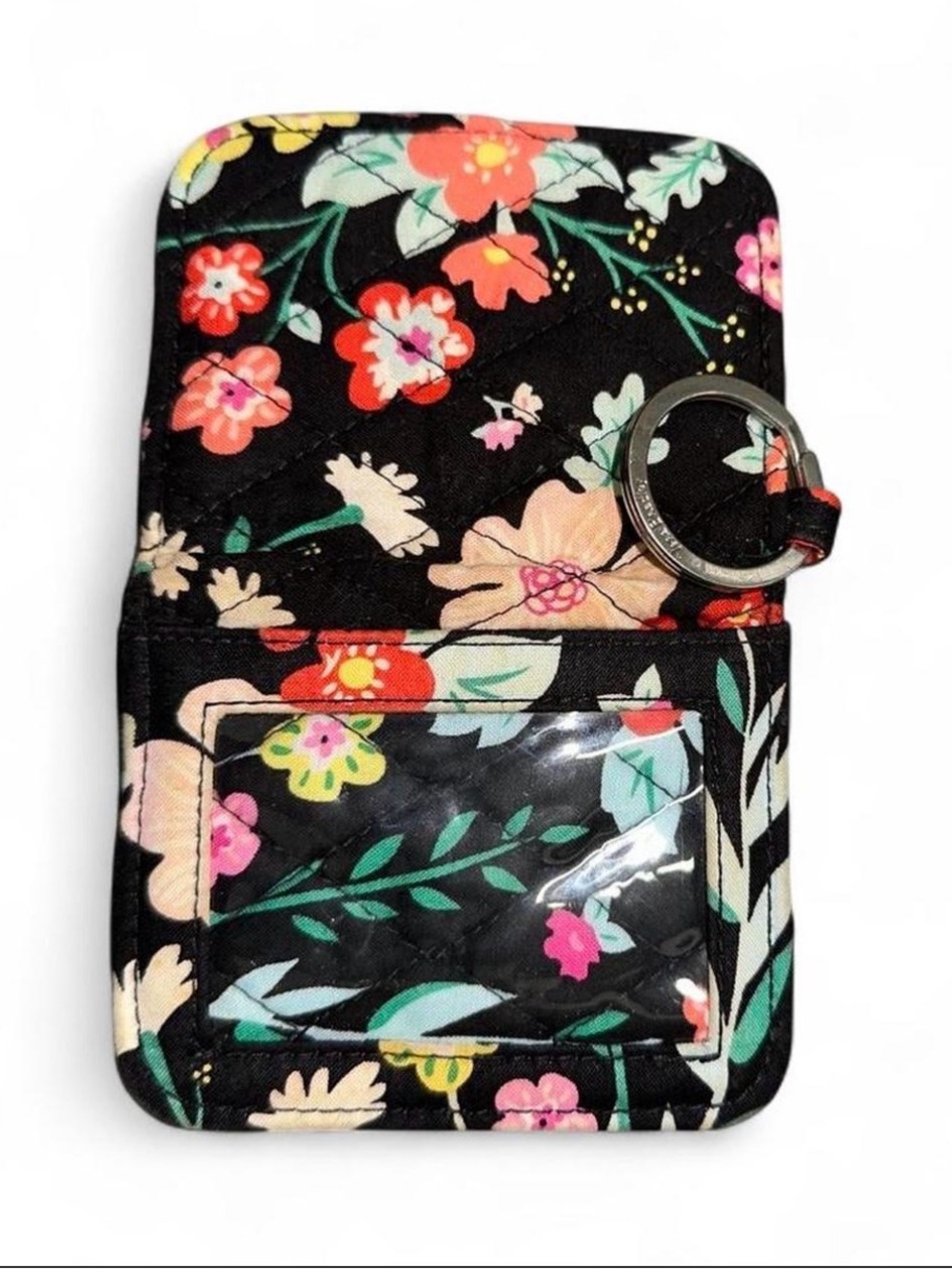 Floral Patterned Phone Pouch with Keyring (Vera Bradley)